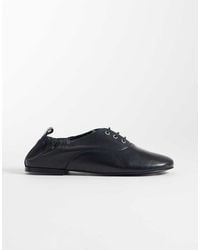 ASOS - Myriad Premium Lace Up Flat Shoes - Lyst
