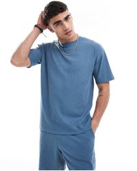 New Look - T-Shirt Oversize Lavorata A Nido D'Ape - Lyst