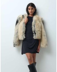 Miss Selfridge - Slash Neck Mini Dress With Ruching - Lyst