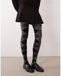ASOS - Argyle Pattern Tights - Lyst