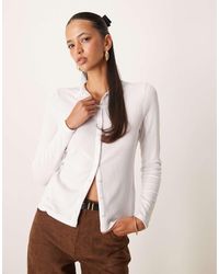 Abercrombie & Fitch - Button Detail Long Sleeve Top - Lyst