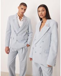 Sister Jane - Unisex Double Breasted Blazer Co-ord With Brooch - Lyst