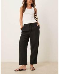 Mango - – hose aus leinen - Lyst