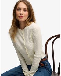 Superdry - – leichte basic-strickjacke - Lyst