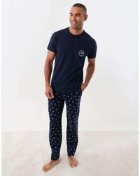Threadbare - Embroidered Coffee Club Pyjame Set - Lyst