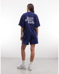 adidas Originals - Three Stripes Studios T-Shirt - Lyst