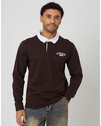 Brave Soul - Solid Colour Rugby Shirt - Lyst