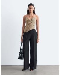 & Other Stories - Wide Leg Front Seam Trousers - Lyst