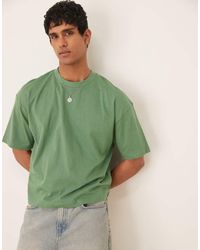 ASOS - T-Shirt Oversize Squadrata Con Grafica Estiva - Lyst