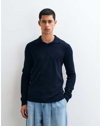 Blend - Knitted Collared Wool-mix Jumper - Lyst