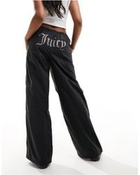 Juicy Couture - Diamante Nylon Parachute Pants - Lyst