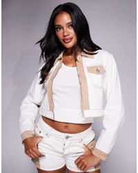 Liquor N Poker - Chaqueta Vaquera Y Crudo De Estilo Wéstern Con Diseño De Patchwork De Antelina De (Parte De Un Conjunto) - Lyst