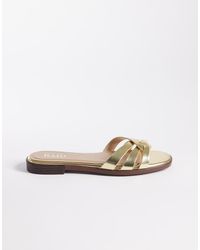 Raid - Sandalias Doradas Planas Toffee De -Dorado - Lyst