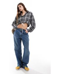 Reclaimed (vintage) - Revived X Glass Onion baggy Jeans-blue - Lyst