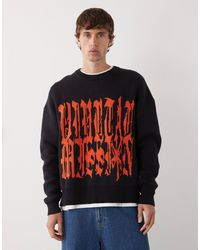 Weekday - Pull oversize avec motif en jacquard - et rouge - Lyst