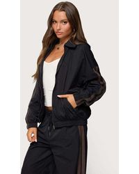 Edikted - Kieran Stripey Nylon Track Jacket - Lyst