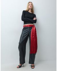 ASOS - Satin Fringe Scarf - Lyst