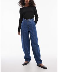 & Other Stories - Barrel Leg Jeans With Front Seam And Corset Wait Seam Detail - Lyst