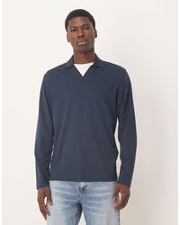 SELECTED - Polo With Split Neck - Lyst