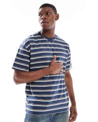 New Look - Striped Oversized T-shirt - Lyst