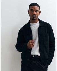 Abercrombie & Fitch - 100% Wool Oversized Button Up Shacket - Lyst