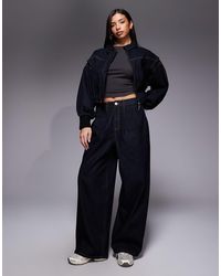 Liquor N Poker - Baggy Pleated Horseshoe Jeans Co-Ord - Lyst