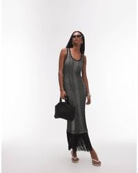 & Other Stories - Knitted Midi Dress With Fringed Tassel Hem Detail - Lyst