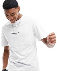 Jack & Jones - Camiseta Blanca Extragrande Con Estampado "Originals" De - Lyst