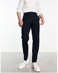 French Connection - Pinstripe Smart Trouser - Lyst
