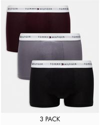 Tommy Hilfiger - 3 Pack Trunks With Logo Waistband - Lyst