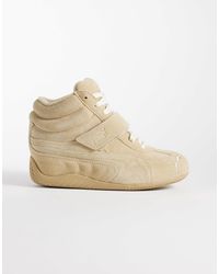 PUMA - Speedcat - baskets à semelle compensée - beige - Lyst