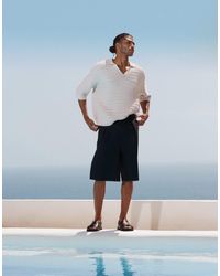 ASOS - Short long en lin mélangé - Lyst