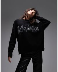 AllSaints - – mit pailletten verzierter pullover - Lyst