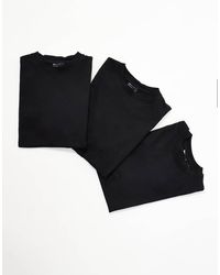 ASOS - Essentials 3 Pack Relaxed Crew Neck T-shirts - Lyst