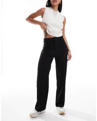 Pull&Bear - Pantalon coupe ajustée droite avec surpiqûres à l'avant - Lyst