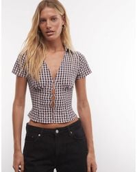 Collusion - Fitted Short Sleeve Shirt - Lyst