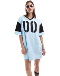 Collusion - T-shirt Mini Dress With Sports Graphic - Lyst