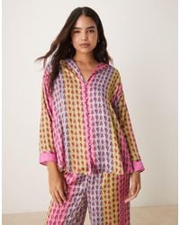Free People - Dreamy Days Satin Pyjama Set - Lyst