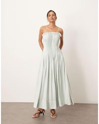 ARRANGE - – organdy – trägerloses midikleid - Lyst