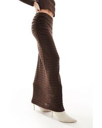 Vero Moda - Textured Maxi Skirt - Lyst