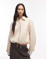 ARKET - Wool Rich Double Blouson Jacket - Lyst