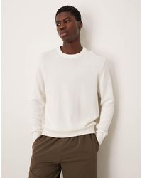 Mango - Round Neck Knitted Jumper - Lyst
