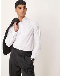 ASOS - Formal Slim Shirt With Bib Front - Lyst