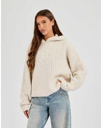 CERNUCCI - Cn Cable Knit Oversized Hoodie - Lyst