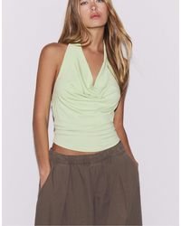 Stradivarius - Top dos nu effet drapé - Lyst