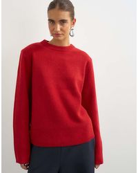 TOPSHOP - Knitted Premium Pure Lambswool Soft Shoulder Pad Jumper - Lyst
