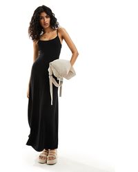 ASOS - Scoop Back Strappy Maxi Dress - Lyst