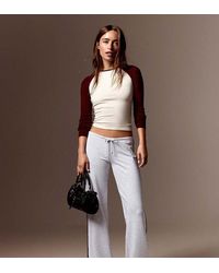 Bershka - Contrast Side-stripe joggers - Lyst