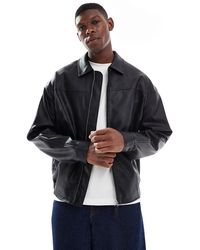 ASOS - – bomberjacke aus em kunstleder - Lyst