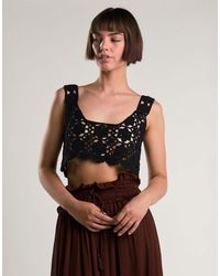 Glamorous - Crochet Vest Top - Lyst